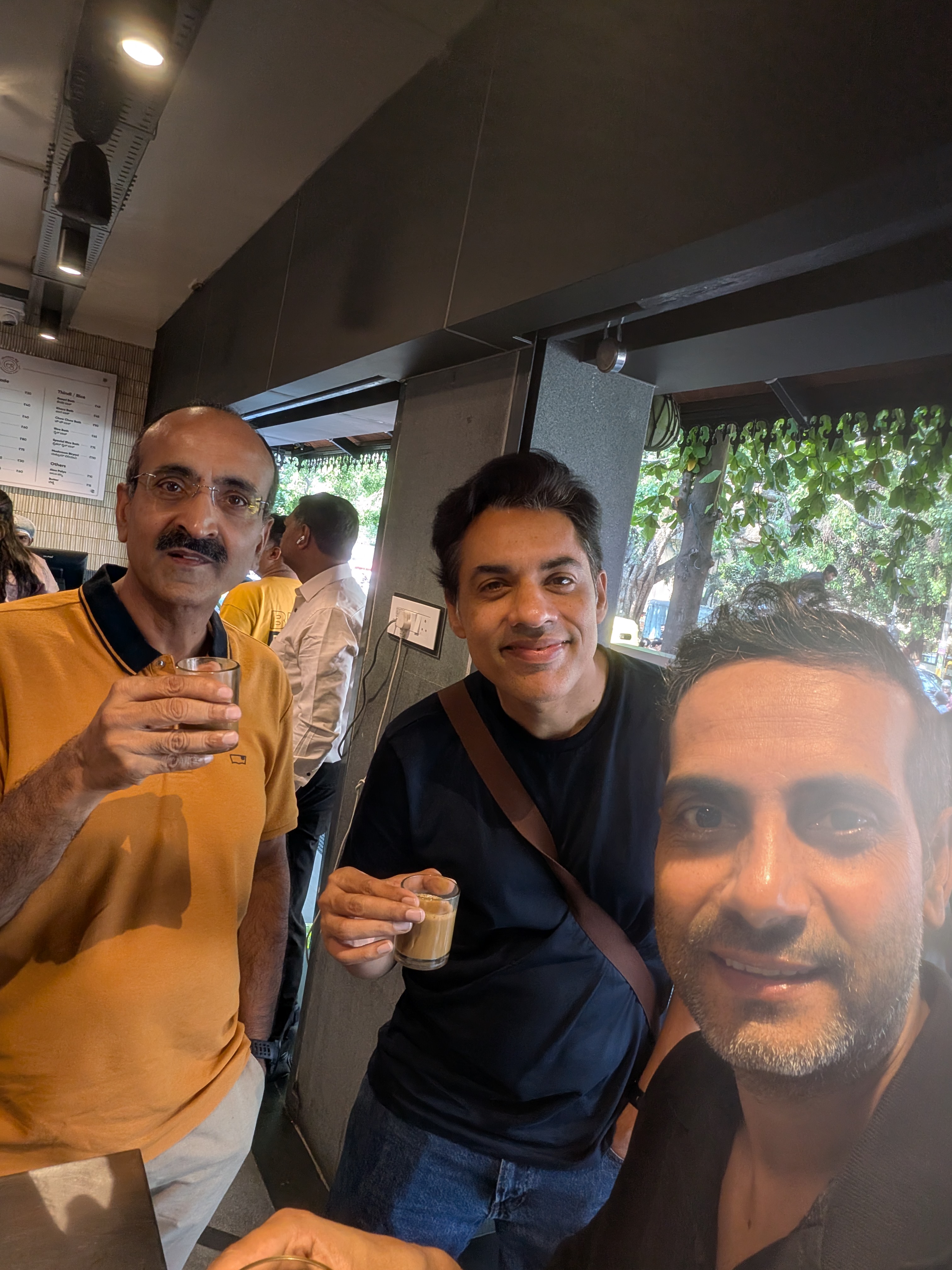 Coffee with friends at Bengaluru Cafe